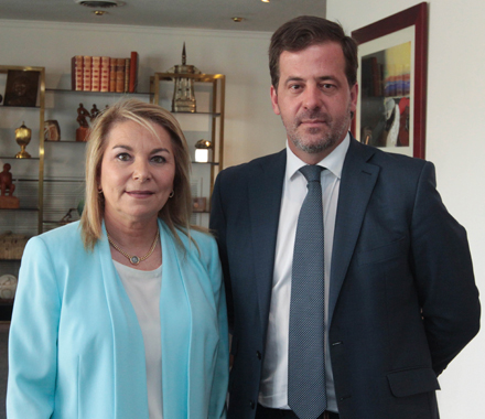 Cristina Contel y Carlos Rus, presidenta y secretario general de ASPE respectivamente.